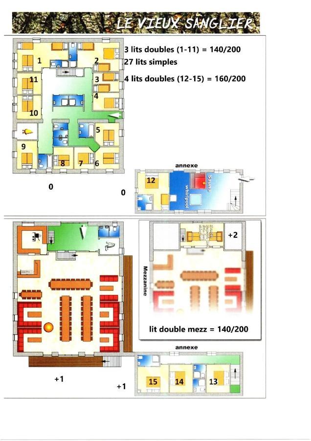 Le Vieux Sanglier - 41 Pers - Malmedy Vila Exterior foto